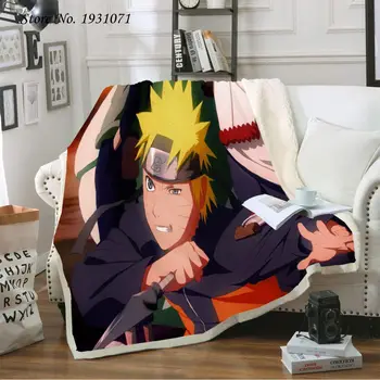

Anime Naruto Uzumaki 3D Printed Fleece Blanket for Beds Thick Quilt Fashion Bedspread Sherpa Throw Blanket Adults Kids 21