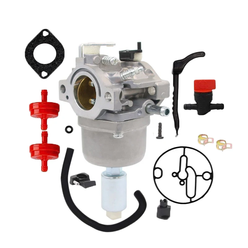 

Engine Carburetor Kit Lawn Mower Fuel Filter Shut Off Valve Screw Gasket High Quality Tool Parts