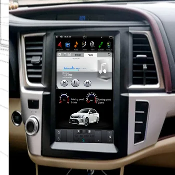 

12.1 inch Vertical screen tesla style Android 9.0 Car DVD player GPS Navigation for Toyota Highlander 2014-2018 radio auto IPS