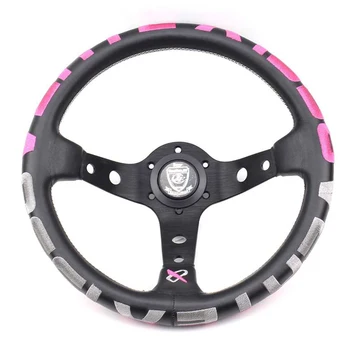 

Universal 13 Inch Leather Racing Steering Wheel Embroidery Drift Sport Steering Wheel Racing Leather SW20S02
