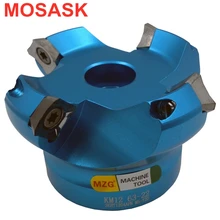MOSASK AL-KM резки адаптер AL-KM12R63-22-4T лезвие из твердого сплава SEHT1204 ЧПУ Алюминий торцевая фреза
