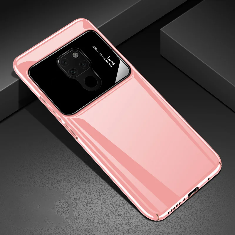 ADKO Жесткий ПК гладкое Зеркало задняя крышка телефона для huawei mate 20X5g Чехол ударопрочный чехол для камеры huawei mate 20 Pro - Цвет: Pink