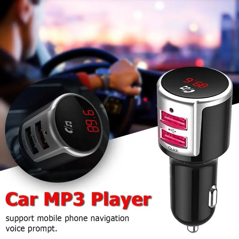 BC33 автомобильный Bluetooth fm-передатчик Hands-free MP3-плеер 3,0 USB зарядное устройство для телефона с поддержкой воспроизведения u-диска 1G-32G