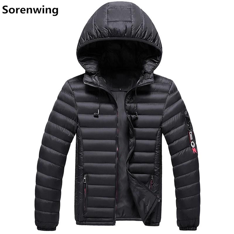 

with free gift Fashion Jackets Men Parka with headset Winter Warm Outwear Slim Mens Coats Casual Windbreak Jackets Men 8810