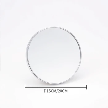 

Round Bathroom Sucker Makeup Mirror Suction Metal Frame Wall Mirror Toilet Wall Hanging Mirror-M
