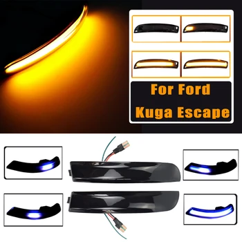 

Dynamic Turn Signal Light Flowing Water Blinker Rear Mirror Bicolor LED Flashing Light For Ford Kuga Escape EcoSport 2013-2018