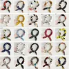 Square Scarf Hair Tie Band For Business Party Women Elegant Small Vintage Skinny Retro Head Neck Silk Satin Scarf ► Photo 1/6