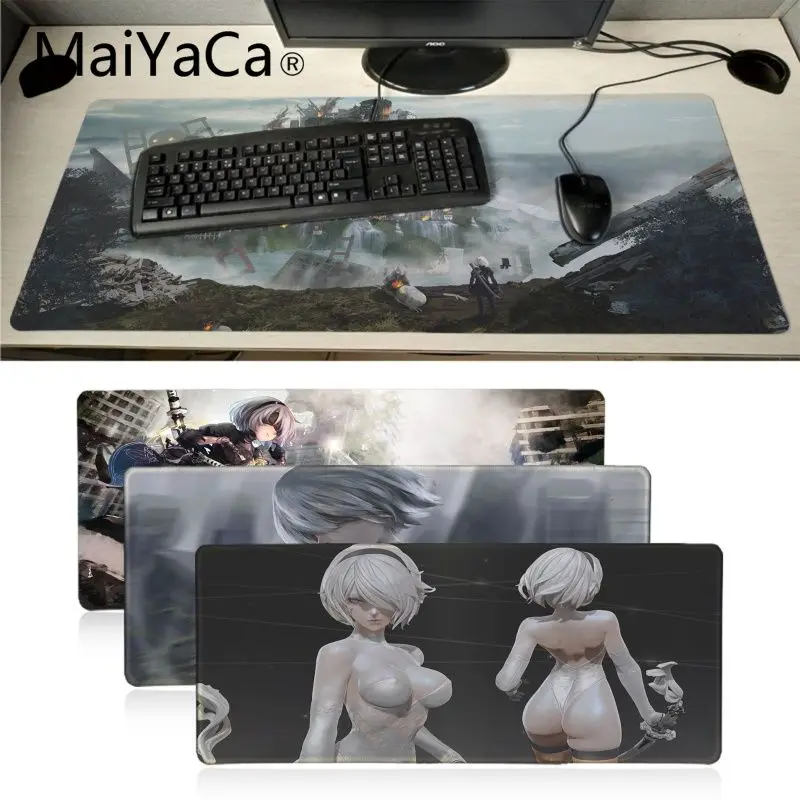 

Maiyaca Simple NieR Automata YoRHa Rubber Mouse Durable Desktop Mousepad Super Large Natural Rubber Gaming mousepad Desk Mat