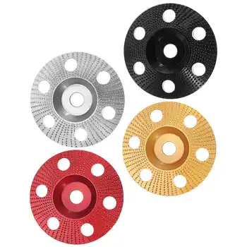 

DANIU 110mm Wood Shaping Disc Bevel Carving Disc with Hole 16mm Bore Sanding Grinder Wheel for Angle Grinder