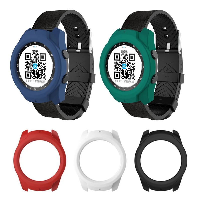 Silicone Soft Shell Glass Screen Protector Case Frame For Ticwatch Pro 2020 4G Smart Watch Protective Bumper Cover Accessories