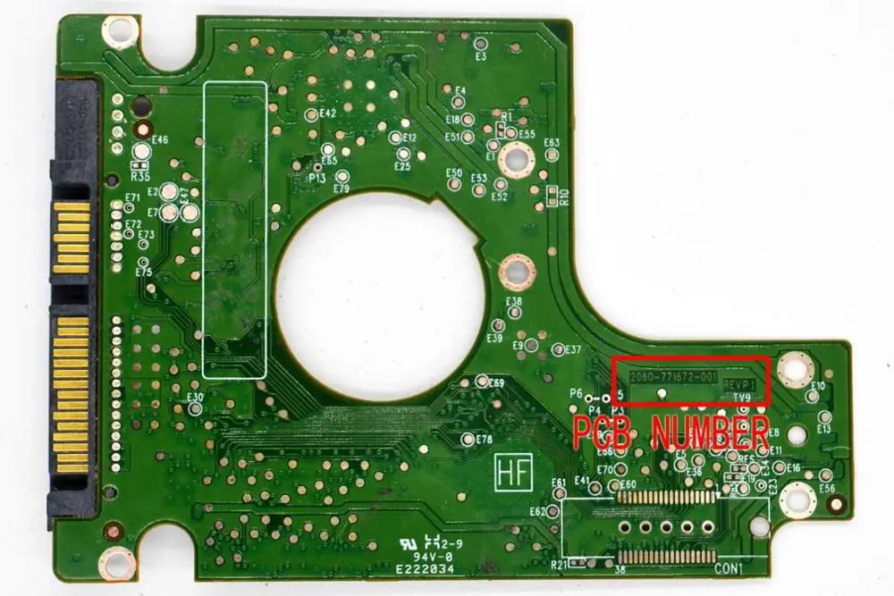 HDD PCB μ ȸ , 2060-771672-001 REV P1 , 2060 771672 001 / 2061-771672-101 , 2061-771672-701 , 2061-771672-801