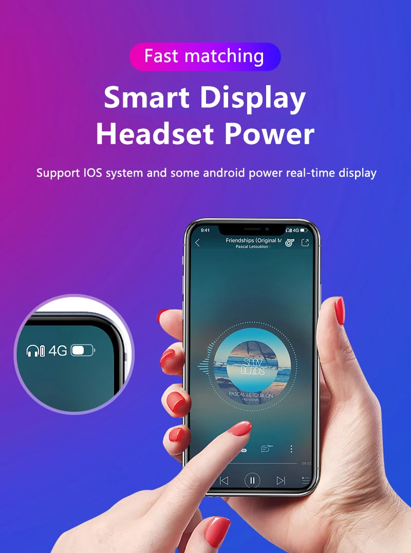 Настоящие беспроводные Bluetooth наушники, стерео наушники, IPX7, водонепроницаемые, 5000 мА/ч, зарядное устройство, зарядная коробка для IPhone, Xiaomi, huawei