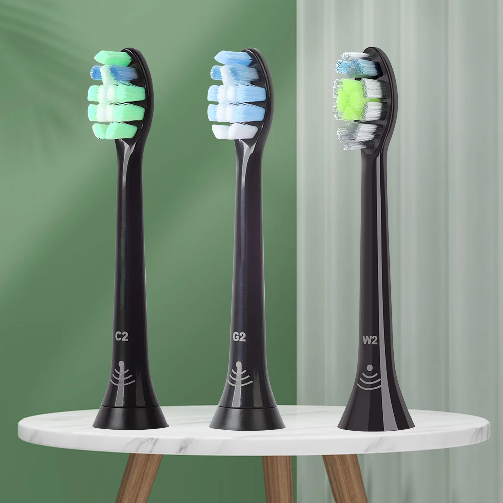 Remove Plaque Replacement Toothbrush heads Compatible with Philips