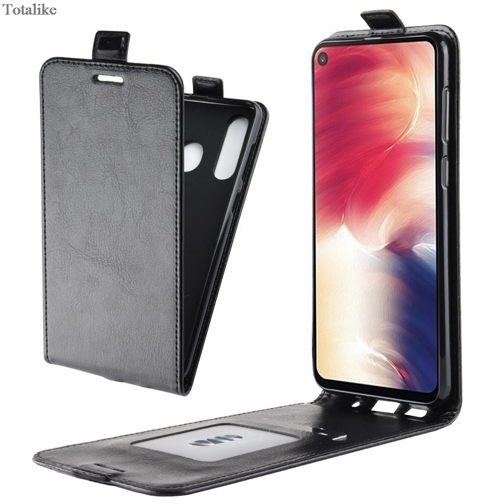 Чехол для телефона в деловом стиле из искусственной кожи Samsung Galaxy A8S вертикальный