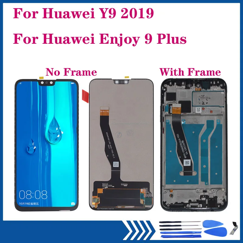 

Original display For Huawei Y9 2019 JKM-LX1 LX2 LX3 LCD display Touch Screen Digitizer Assembly for Enjoy 9 plus Repair parts