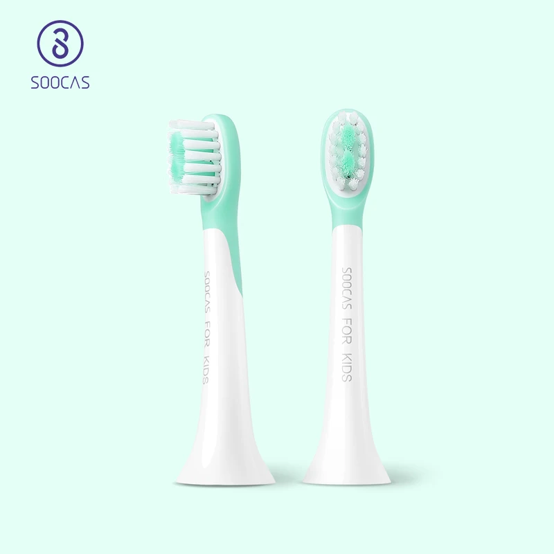 SOOCAS C1 Children Electric Toothbrush Heads for youpin Replacement sonic toothbrush heads kids Cleaning soft brush head 2pcs SOOCAS C1 Children Electric Toothbrush Heads for youpin Replacement sonic toothbrush heads kids Cleaning soft brush head 2pcs