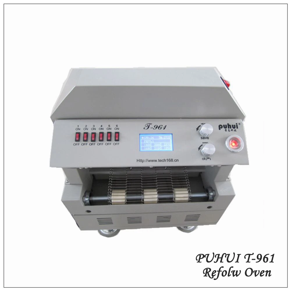 PUHUI T-961 мини SMT канал оплавленная печь T961 инфракрасный нагреватель BGA SMD SMT Rework Sation T 961 оплавленная печь для духовки