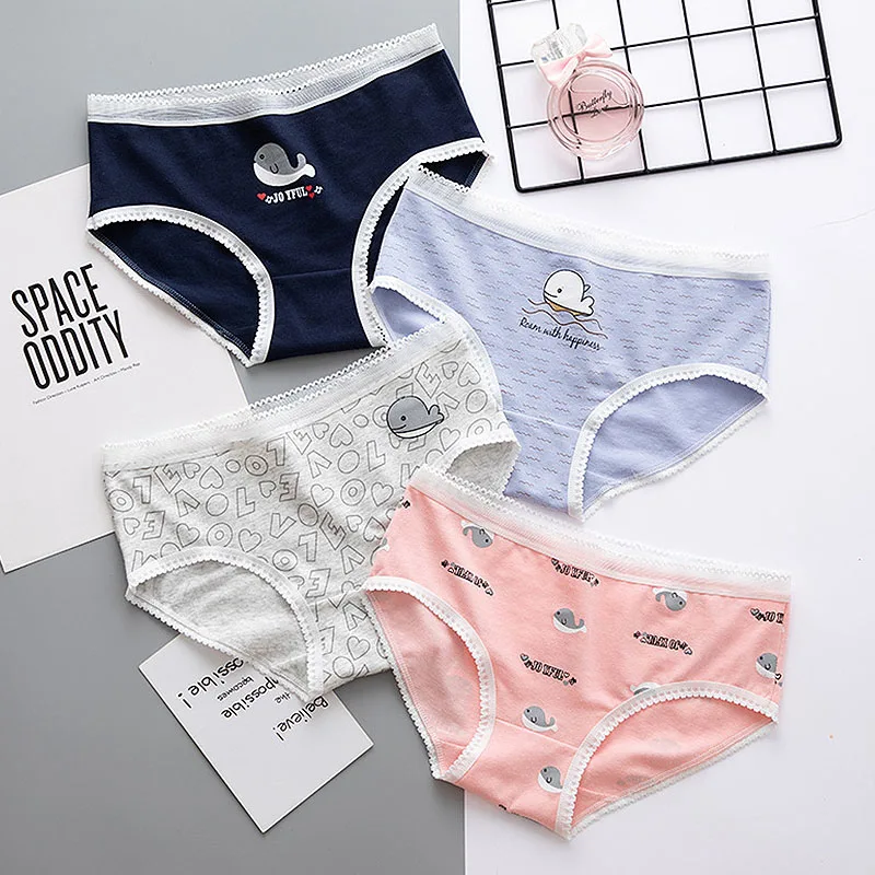 Fashion Cute Cartoon Panties Girls Underwear Comfortable Cotton Briefs