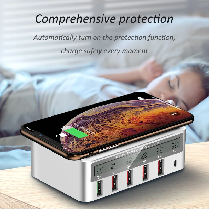 Беспроводной pd Универсальный ce rohs 5 v/2a Быстрая зарядка быстрая qc для samsung для iphone зарядное устройство для путешествий usb быстрая зарядка 4,0 для телефона