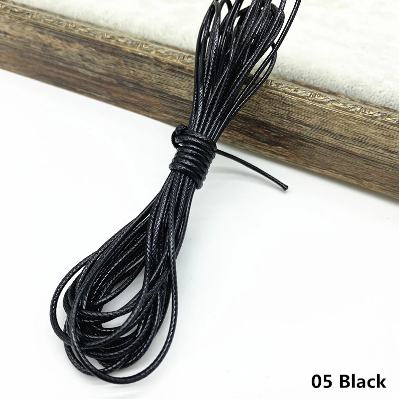 Waxed Thread 5 yards 1.5mm Necklace Bracelet Pendant Earrings Jewelry Making DIY