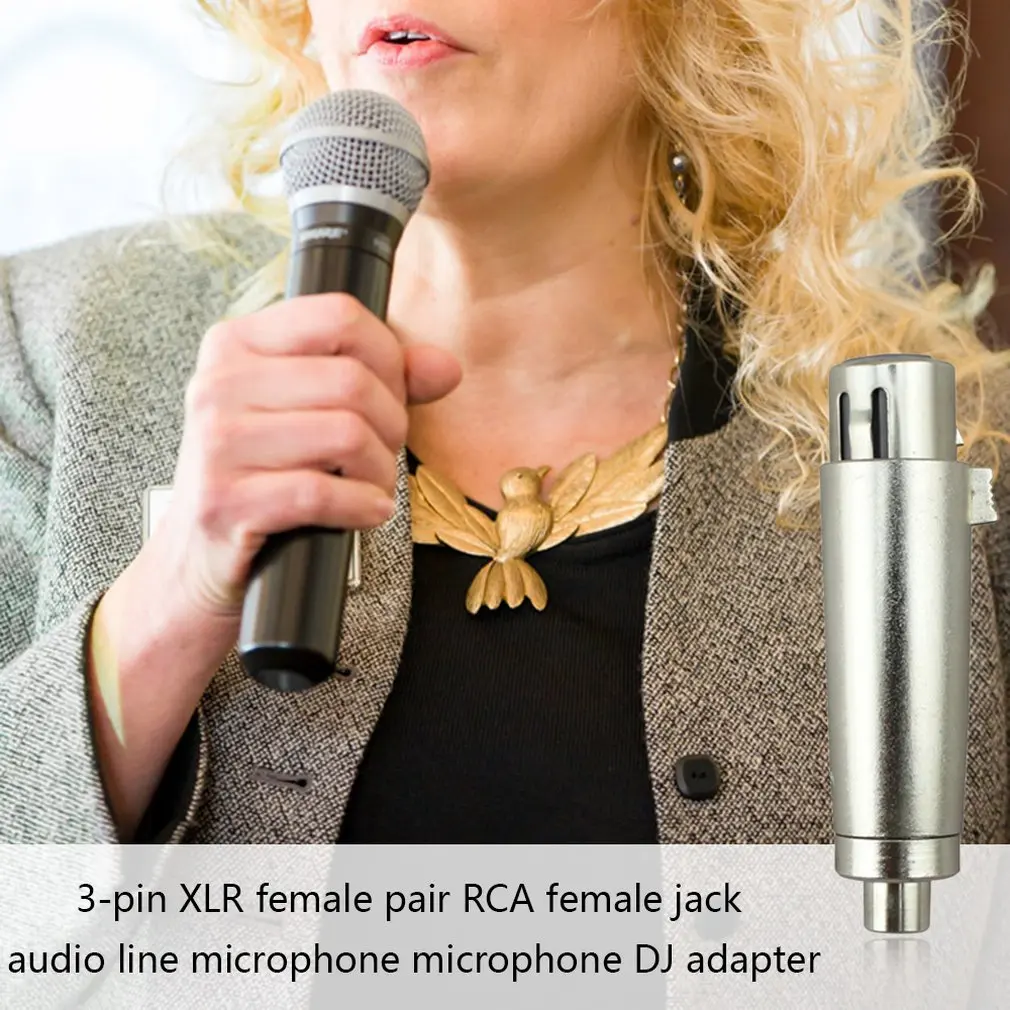 Прочный 3-контактный XLR Женский к RCA Женский Джек аудио кабель микрофон DJ адаптер для ТВ колонки