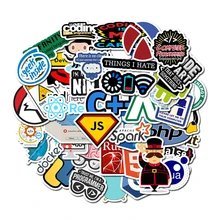 50 Pcs for Java Internet Programming Sticker Programming Language APP Logo Funny Stickers For Laptop Car DIY Stickers