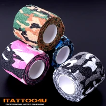 Татуировки самоклеющиеся Нетканые эластичные бинты захват трубки покрытие обертывание спортивная лента