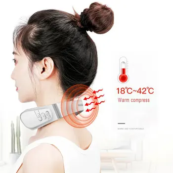 

Electric Neck Massager & Pulse Back 6 Modes Power Control Far Infrared Heating Pain Relief Tool Health Care Relaxation Machine