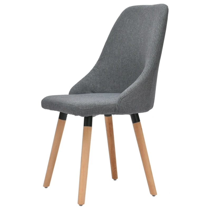 

Creative Simple Wooden Dining Chair Household Multifunction Living Room Chair with Backrest Solid Wood Cloth Seat Study Stool