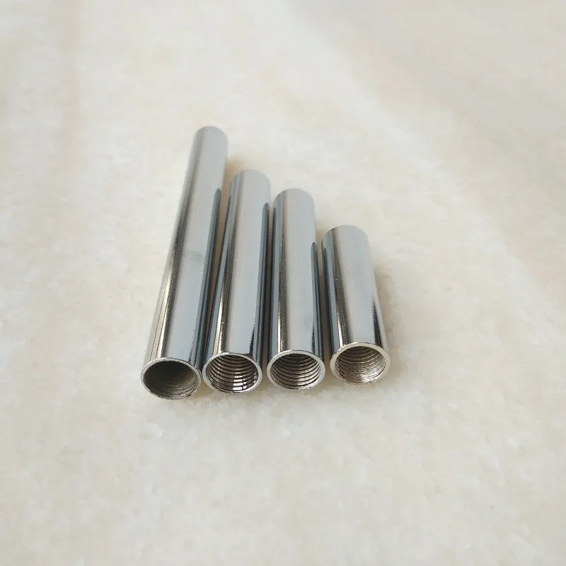 Description Picture 2 of item2PCS Inner M10 Female Thread+electroplated Metal Hollow Iron Pipe Straight Tube Both Ends Has Inner Tooth Tube for DIY Part