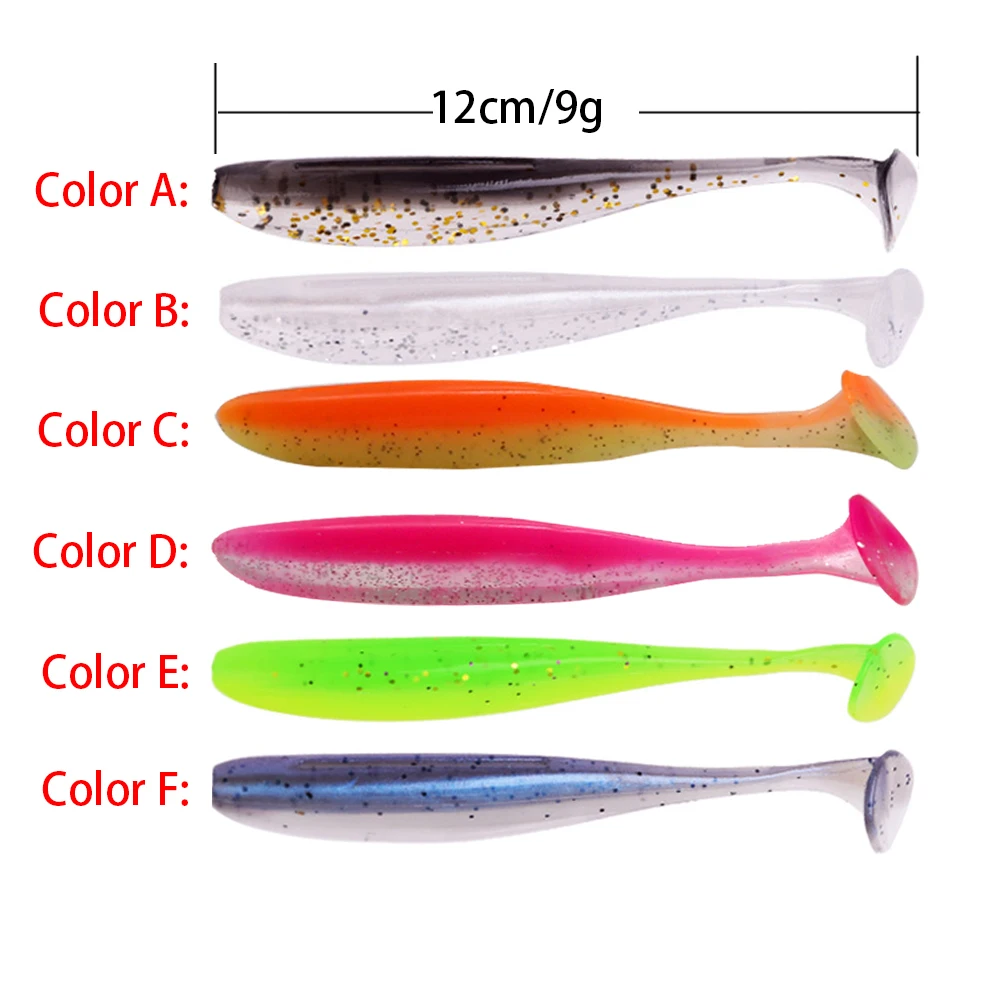 Mycena  5 or 10pcs/lot easy shinner soft lure 7cm/9cm/12cm  silicon bait  shad lure fishing soft bait Fishing tackle for fishing 4