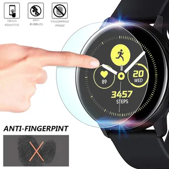 

2Pack Transparent SmartWatch band Explosion-Proof Protective Glass TPU Screen Protector Film For Samsung Galaxy Watch Active
