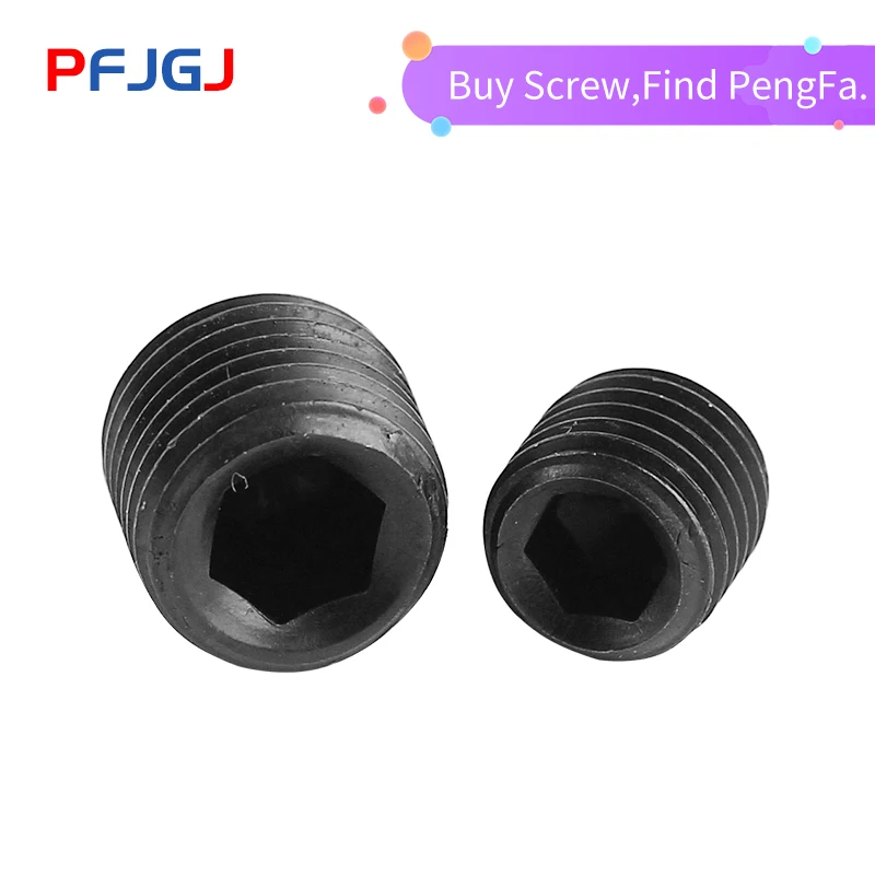 

Peng Fa DIN916 Whole Teeth 12.9 Grade Metric Fine Teeth Cup Tail Headless Screw Concave End Fixing Screw M6M8-M12