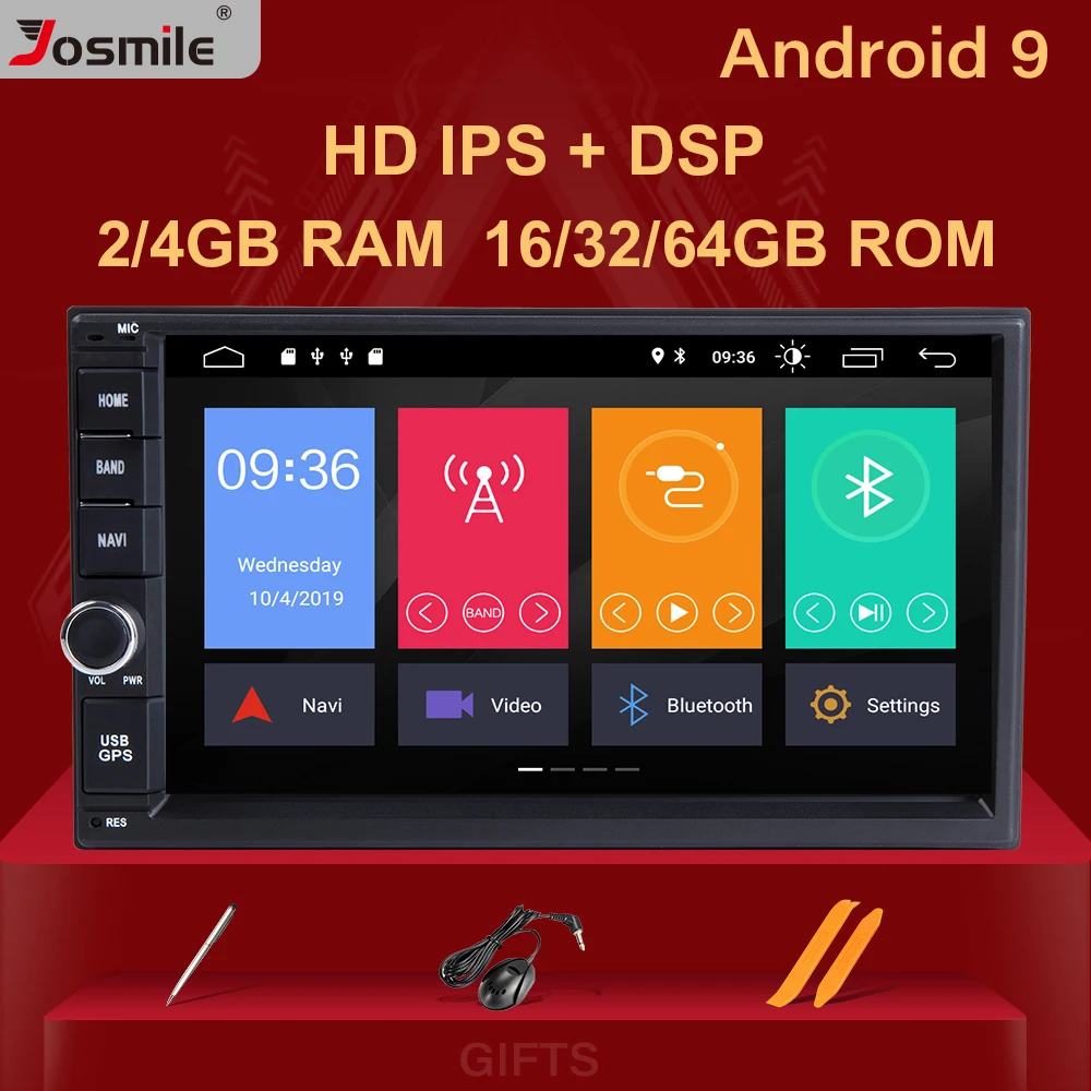 Головное устройство автомобильного радио 4 Гб 2 din Android 9 0 для Nissan Xtrail Note Qashqai Almera