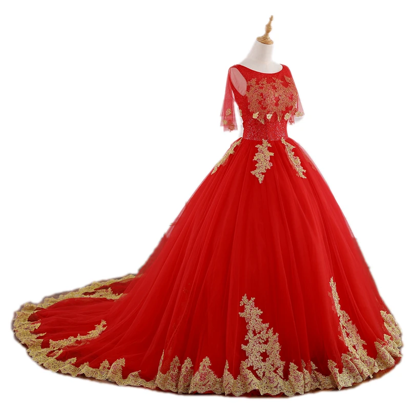 red royal dress