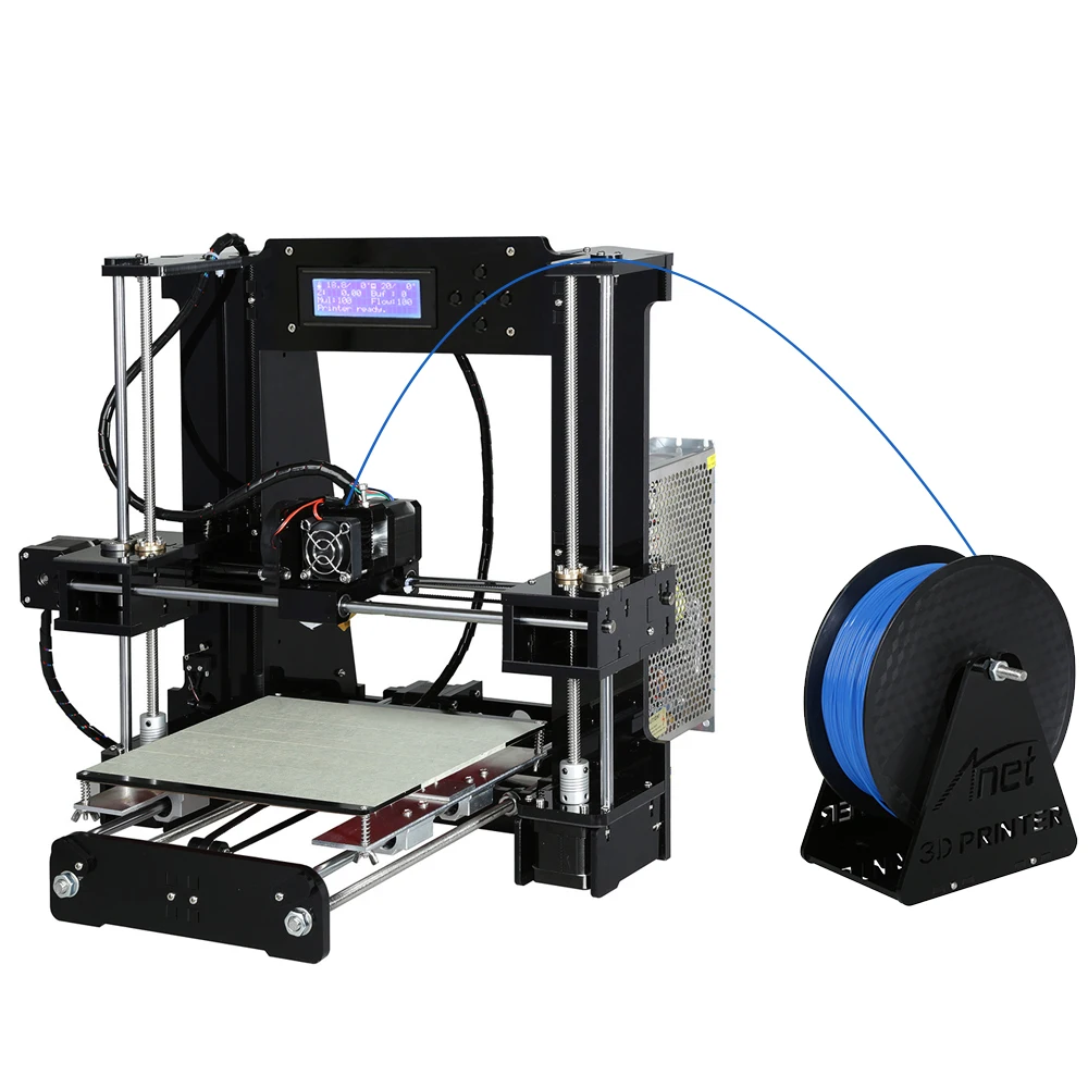 Дешевые Anet A6 A8 3d принтер легко собрать Высокая точность Reprap Prusa i3 3d принтер комплект DIY с PLA 10 м нити 3D Drucker