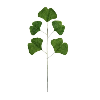 

20PCS Artificial Plant Ginkgo Leaves Single Flower Arrangement with False Leaves
