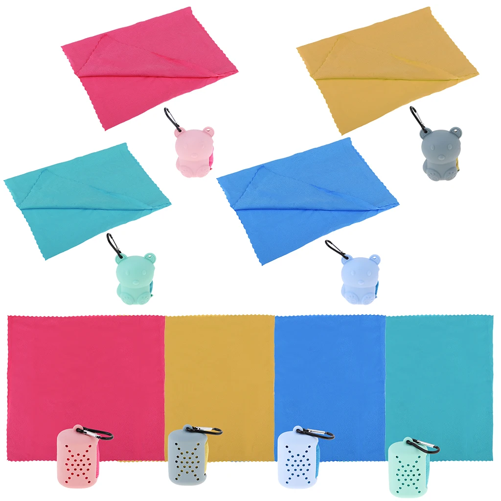 Microfibre Travel Towel Camping Sports Beach Gym Yoga Quick Dry Towel with Case