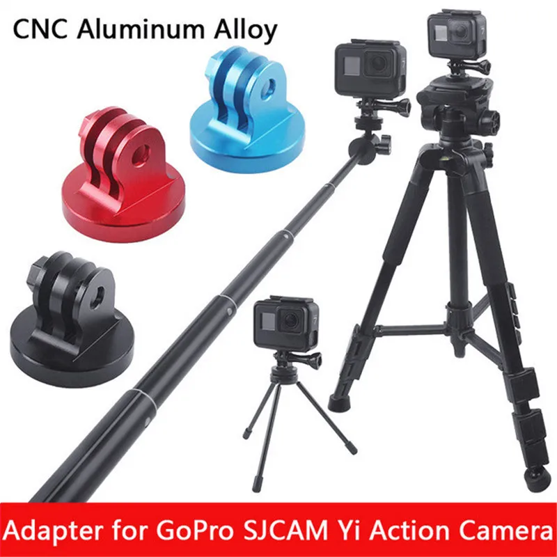 Штатив адаптер из алюминиевого сплава для GoPro Hero 8 7 6 5 SJCAM EKEN Yi 4K DJI OSMO набор
