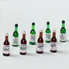 1/12 Miniature Dollhouse Accessoreis Mini Wine Bottle Sake Milk Drinks Food Furniture Model Toys For Barbies House Doll House 3