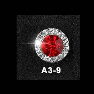 (5pcs)A3-9 Стразы для ногтей, сплав, бусины для украшения ногтей, вращающийся блеск для ногтей, очаровательные ювелирные изделия для маникюра, 5 шт./лот, шпильки для ногтей - Цвет: (5pcs)A3-9