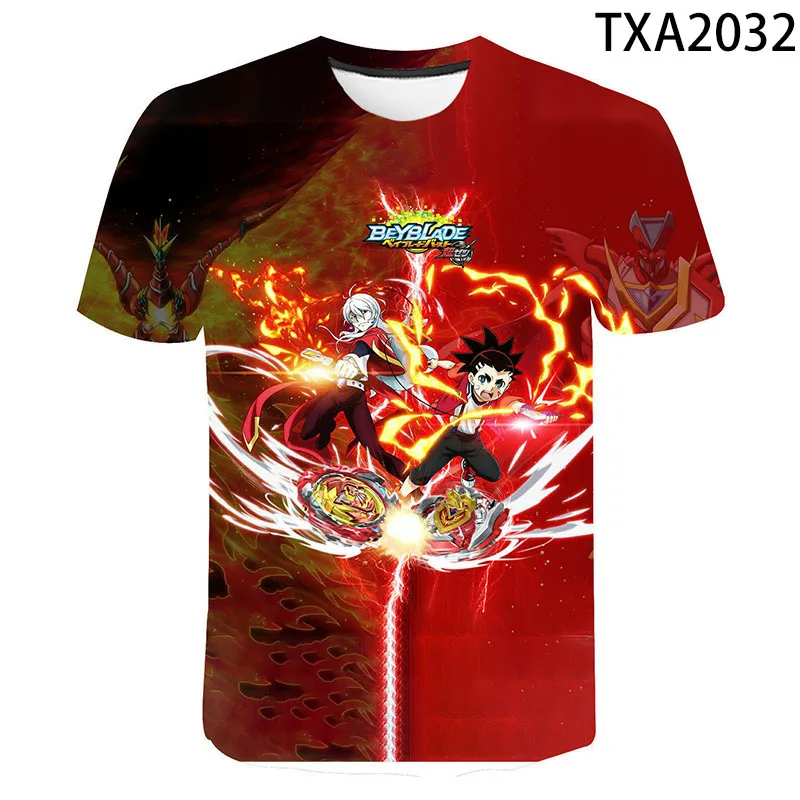 Beyblade Burst 3D Футболка с принтом Мужские и женские летние футболки коротким рукавом