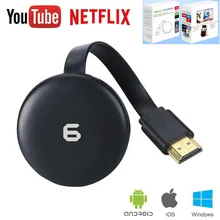 G6 tv Stick 4K 1080P видео WiFi дисплей HD экран зеркальное отображение ТВ беспроводной ключ приемник для YouTube Netflix