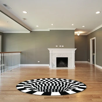 

Visual Illusion 3D Rug Carpet For Living Room Home Decorative Creative Rug Bedside Rugs For Bedroom Living Room