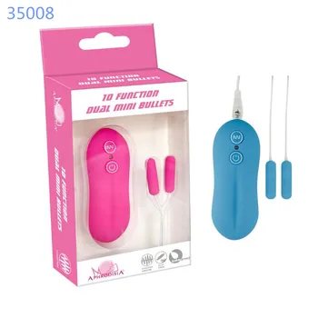10 Speed G Spot Dual Bullet Vibe Vibrator Wired Remote Control Vibrating Double Eggs Sex Toys for Woman Masturbation TD0072 2
