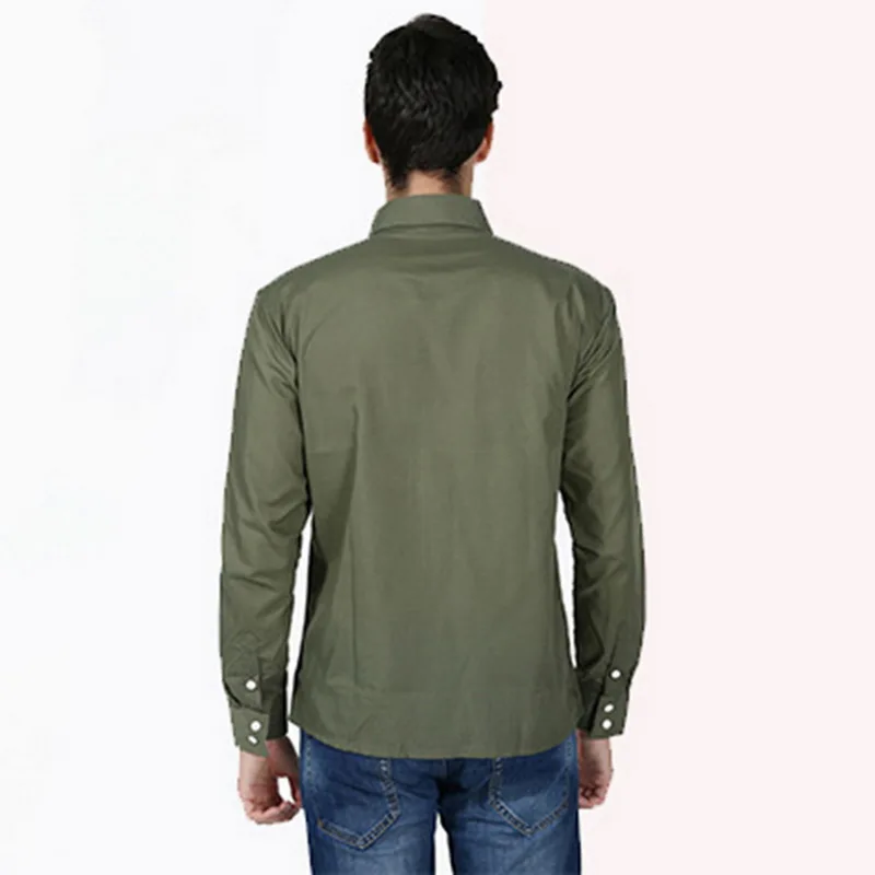 HEFLASHOR Мужские Рубашки s Camisa Masculina рубашка с длинными рукавами для мужчин корейский тонкий дизайн формальная повседневная мужская рубашка больших размеров M-4XL