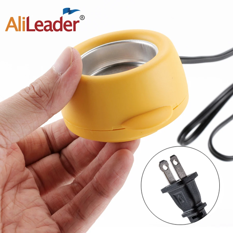 Alileader Cheap Hot Glue Pot Keratin Glue Melting Pot + 50G Free Keratin For Hair Extensions Professional Salon Extension Kit hair extension glue keratin glue keratin glue pot
