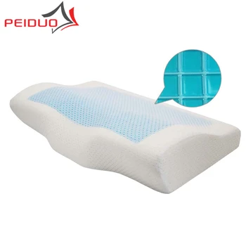

PEIDUO Summer Cooling Home Gel Memory Pillow for Neck Relaxing Protecting Home Bedroom Bedding Sleeping Pillow Memory Foam 100TC