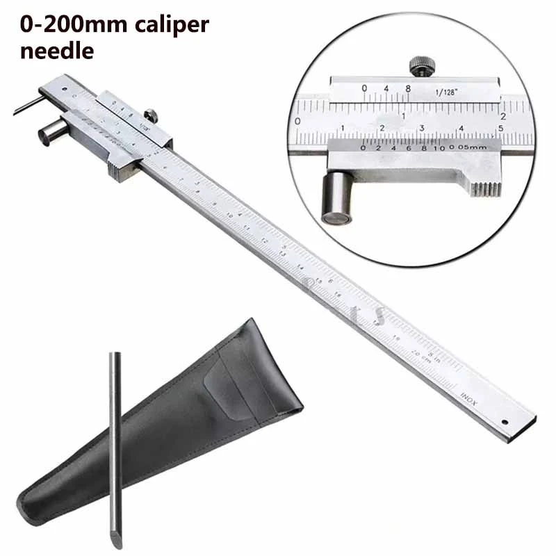 0200mm Marking Vernier Caliper With Carbide Scriber Stainless Steel