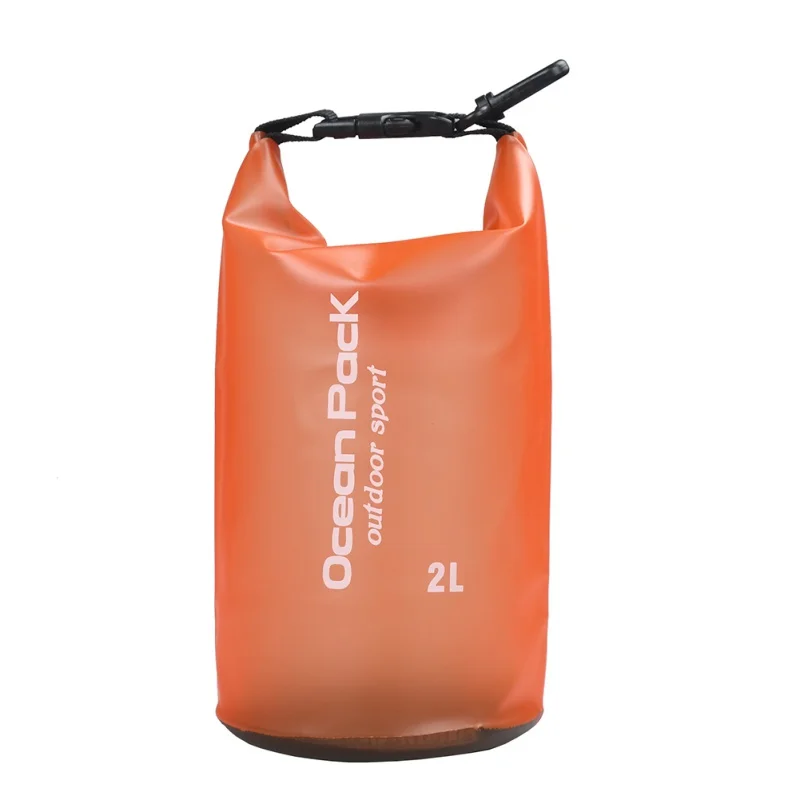 orange 2L Кемпинг водонепроницаемый ПВХ плавательный мешок ведро сухой мешок сумка для хранения речной рафтинг Дрейфующих путешествия воды мешок поставки - Цвет: orange 2L